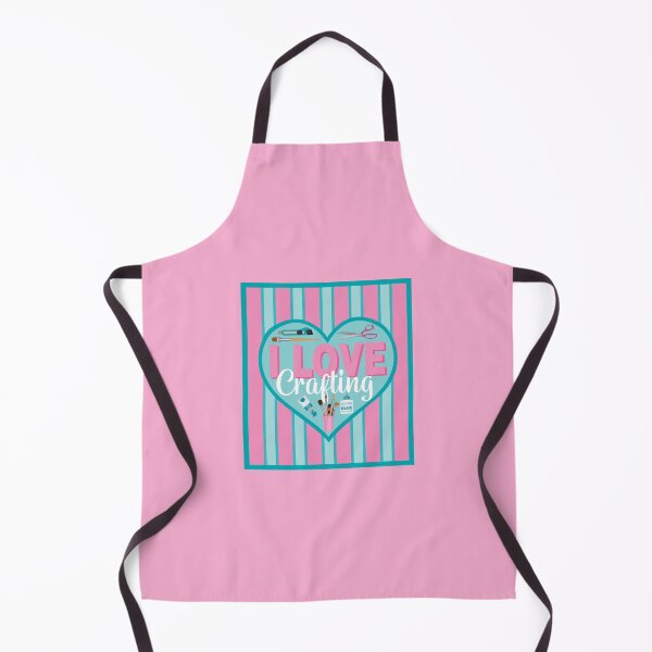 Item preview, Fabric Panels I Love Crafting - PINK AND BLUE designed and sold by StellarFX.