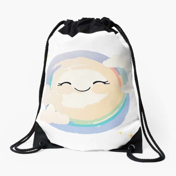 Item preview, Cartoon Smiling Sun | Kawaii Sunshine with Clouds designed and sold by NovaProArt.