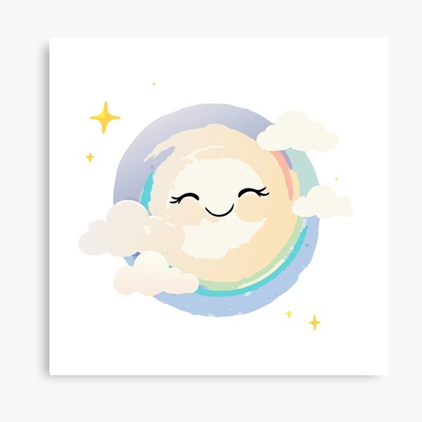Item preview, Cartoon Smiling Sun | Kawaii Sunshine with Clouds designed and sold by NovaProArt.