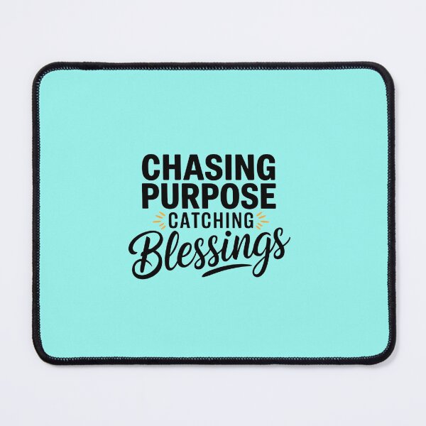 Item preview, Chasing Purpose Catching Blessings – Inspirational Faith-Based Gift Idea designed and sold by BloomingVerses.
