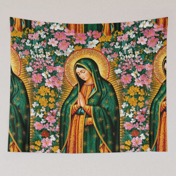 Item preview, Our Lady of Guadalupe Impasto Florals designed and sold by Nicholas Panek.