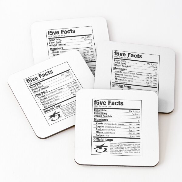 Item preview, f5ve Nutritional Facts  designed and sold by skeletonvenus.