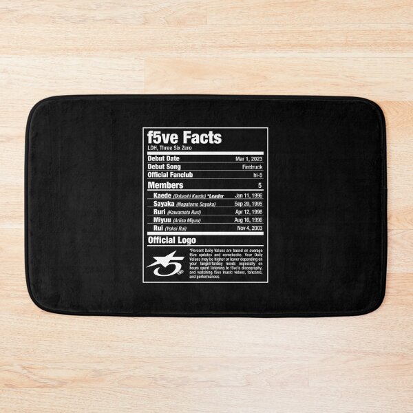 Item preview, f5ve Nutritional Facts 2 designed and sold by skeletonvenus.