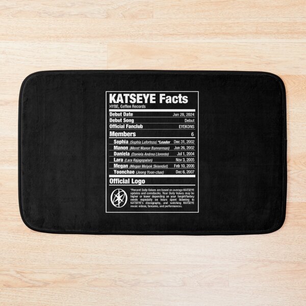 Item preview, KATSEYE Nutritional Facts 2 designed and sold by skeletonvenus.