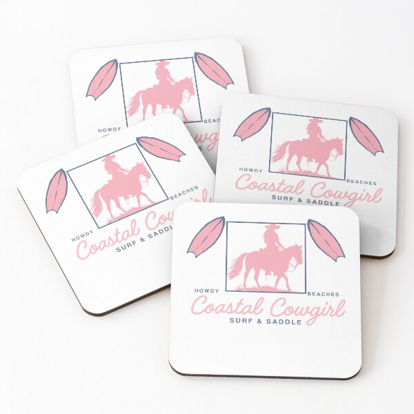 Item preview, Coastal cowgirl horse rider western beach vibes sticker designed and sold by joyfulfeatures.
