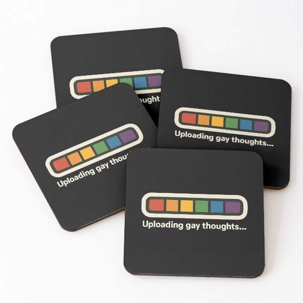 Item preview, Funny Uploading Gay Thoughts LGBTQ Pride Meme designed and sold by QueerCoreRiot.