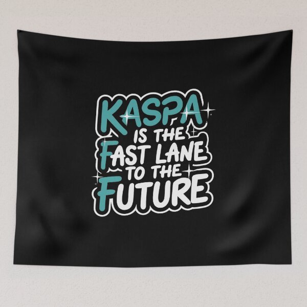 Item preview, Kaspa Quantum Speed Future-Ready Blockchain Art designed and sold by RadDeck.
