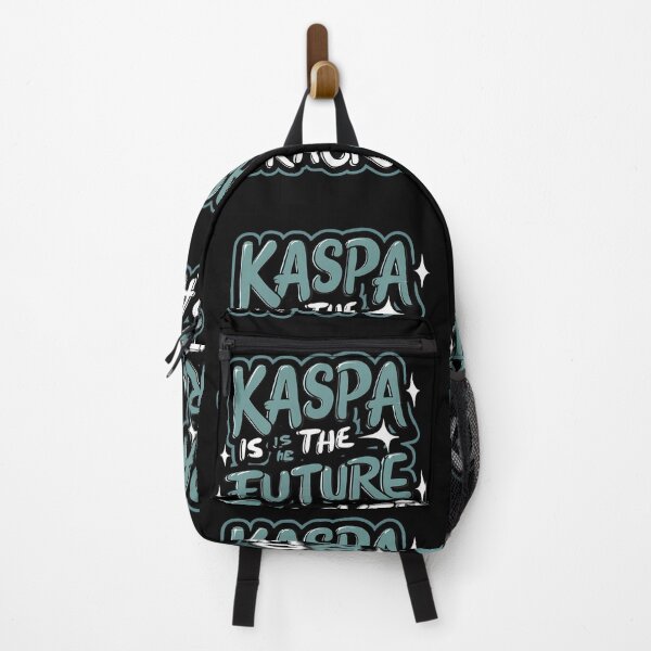 Item preview, Kaspa Blackout Sleek Dark-Theme Crypto Design designed and sold by RadDeck.