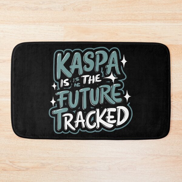 Item preview, Kaspa Blackout Sleek Dark-Theme Crypto Design designed and sold by RadDeck.
