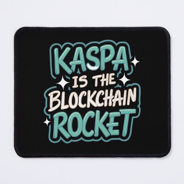 Item preview, Kaspa Chainlink Speed Minimalist Crypto Connectivity Art designed and sold by RadDeck.