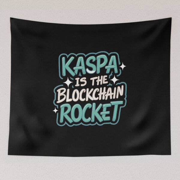 Item preview, Kaspa Chainlink Speed Minimalist Crypto Connectivity Art designed and sold by RadDeck.