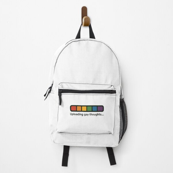 Item preview, Copy of Funny Uploading Gay Thoughts LGBTQ Pride Meme designed and sold by QueerCoreRiot.