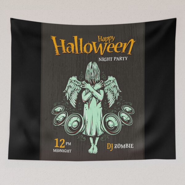 Item preview, Scary gothic zombie angel creepy dark art | horror | Halloween party | DJ night  halloween t-shirt design 2025 | Happy Halloween  designed and sold by TeenLake.