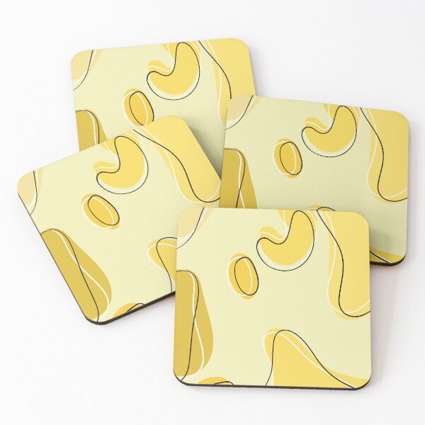Item preview, Yellow abstract cow print  designed and sold by amybee349.