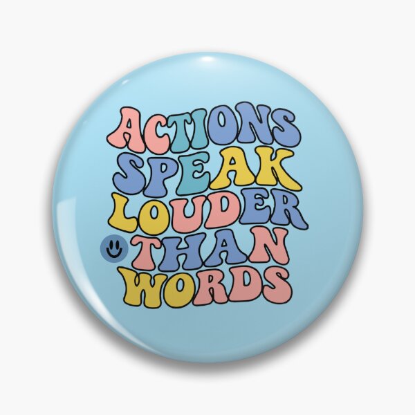 Item preview, Actions Speak Louder Than Words – Retro Style Design designed and sold by Highway45nz.