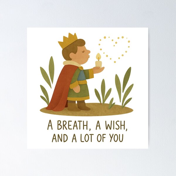 Item preview, El Rey Luciérnaga - "Un respiro, un deseo y mucho de ti" designed and sold by Croque-Studio.