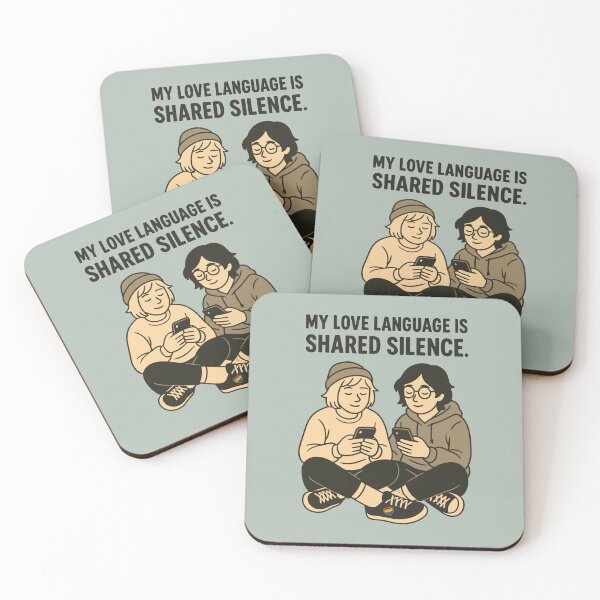 Item preview, Shared Silence Is My Love Language - Subtle Queer Couple Pride LGBTQ Vibes designed and sold by QueerCoreRiot.