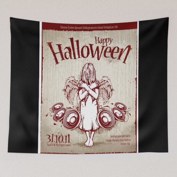 Item preview,  Scary gothic zombie angel creepy dark art | horror | Halloween party | DJ night  halloween t-shirt design 2025 | Happy Halloween  designed and sold by TeenLake.