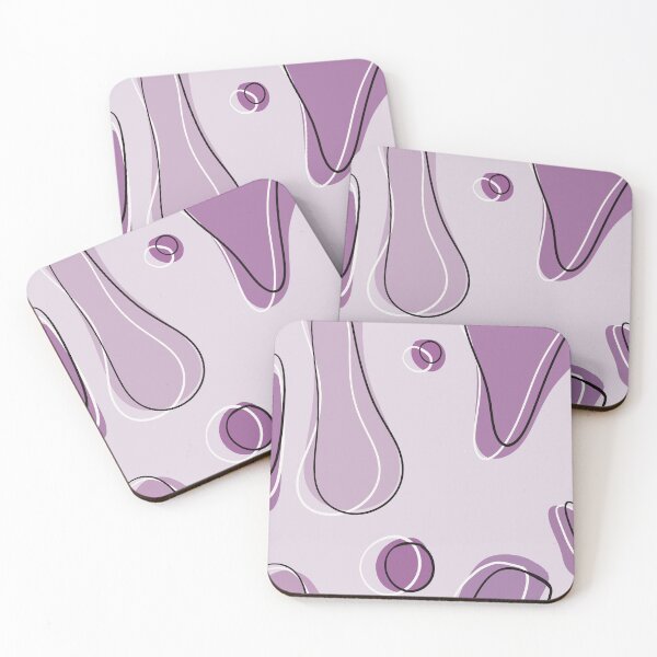 Item preview, Lavender abstract cow print  designed and sold by amybee349.