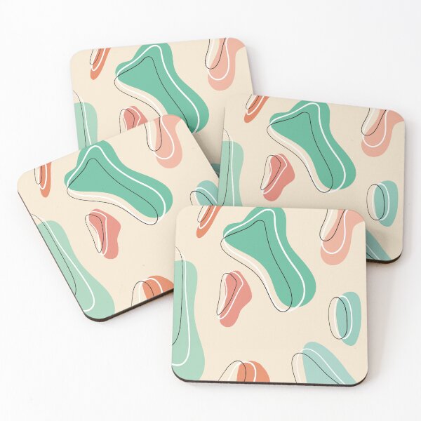 Item preview, Teal and orange abstract cow print  designed and sold by amybee349.
