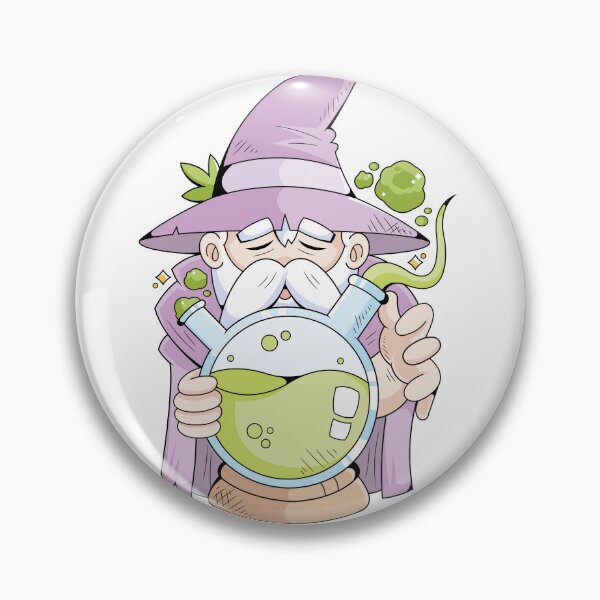 Item preview, Chill Wizard Pondering Orb of Smoke designed and sold by VibeLoon.