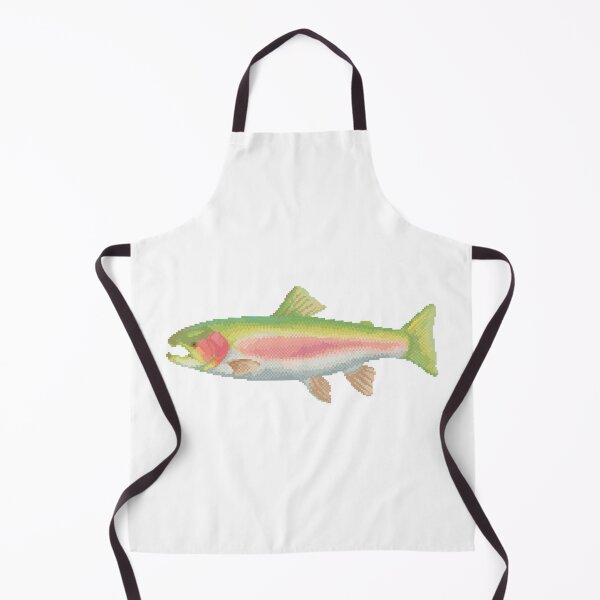 Item preview, Rainbow Trout Pixel Art designed and sold by pebblepebblepebblepebblepebble.