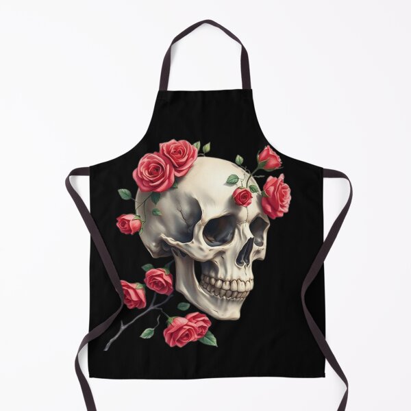 Item preview, Romantic Skull and Roses – Watercolor Gothic Art designed and sold by EverMuse_0_0.