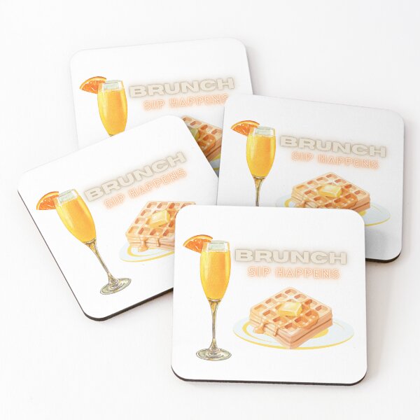Item preview, Brunch time: sip happens waffles, mimosas, and weekend vibes designed and sold by joyfulfeatures.