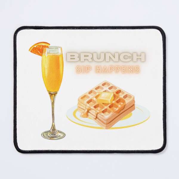 Item preview, Brunch time: sip happens waffles, mimosas, and weekend vibes designed and sold by joyfulfeatures.