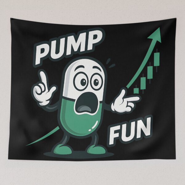 Item preview, Funny Pump Fun Crypto Meme | Solana Altcoin MemeCoin Design designed and sold by WAUZ.