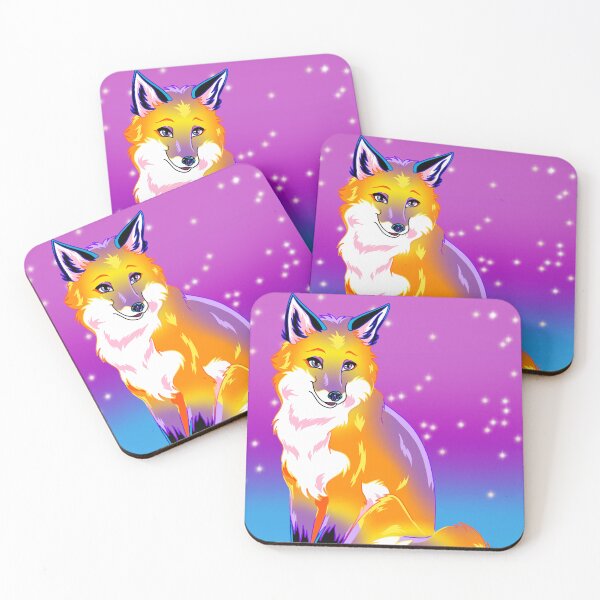 Item preview, Bright Neon Retro Fox designed and sold by DailyMigraine.