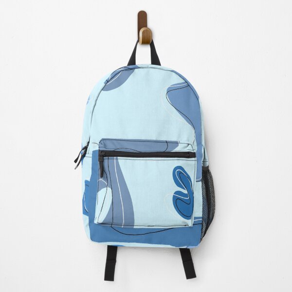 Item preview, Blue abstract cow print designed and sold by amybee349.