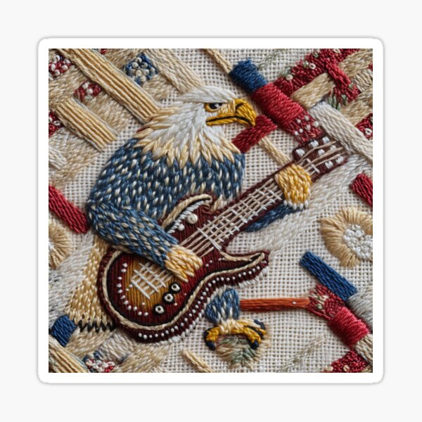 Item preview, Bald Eagle Playing Electric Guitar designed and sold by Nicholas Panek.