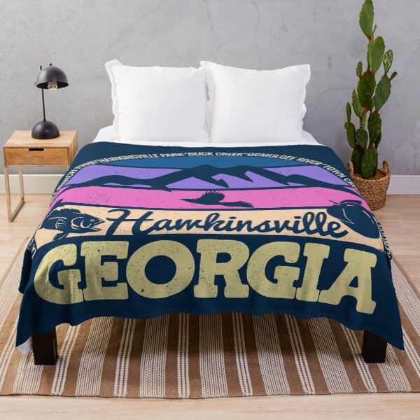 Item preview, Hawkinsville Georgia Sunset Retro Vintage Local Pride Logo designed and sold by CRHPOD20.