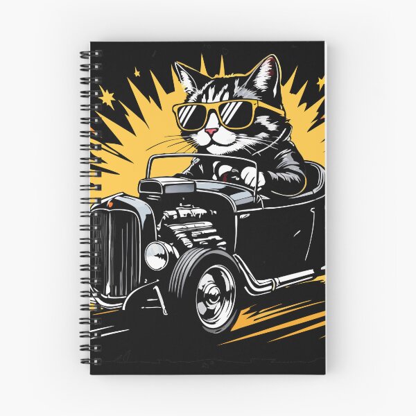 Item preview, Hot Car, Cool Cat designed and sold by Automotive Art by Greg.
