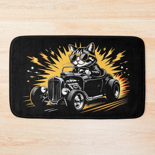 Item preview, Hot Car, Cool Cat designed and sold by Automotive Art by Greg.