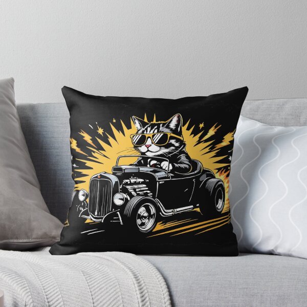Item preview, Hot Car, Cool Cat designed and sold by Automotive Art by Greg.