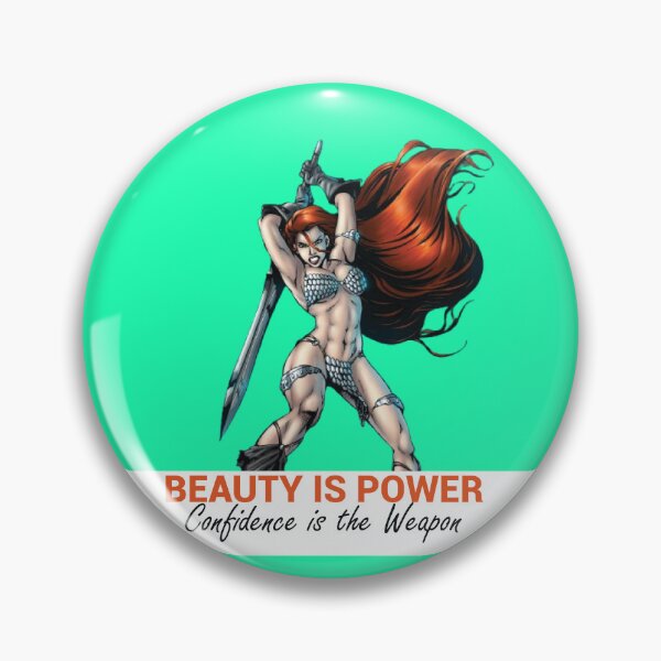 Item preview, Beauty Is Power – Red-Haired Sonja Art | Red Vixen Energy designed and sold by GraphixKing999.