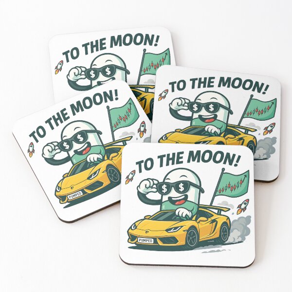 Item preview, Lambo Pill Meme | Crypto Pump.fun Degen Cartoon designed and sold by WAUZ.