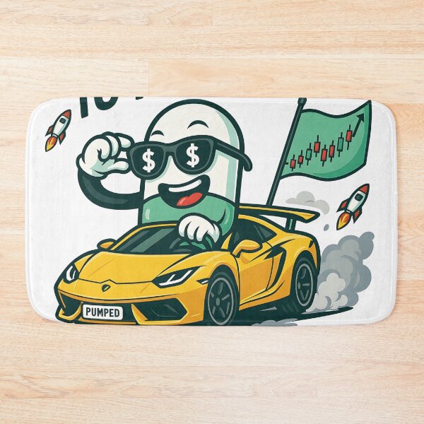 Item preview, Lambo Pill Meme | Crypto Pump.fun Degen Cartoon designed and sold by WAUZ.