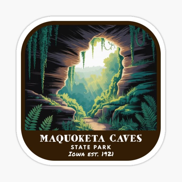 Item preview, Vintage Maquoketa Caves State Park (Iowa State Park) designed and sold by RabbitK.