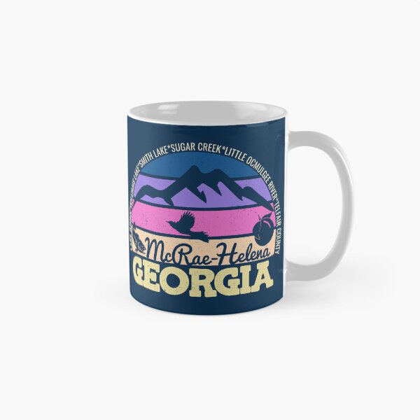 Item preview, McCrae-Helena Georgia Sunset Retro Vintage Local Pride Logo designed and sold by CRHPOD20.