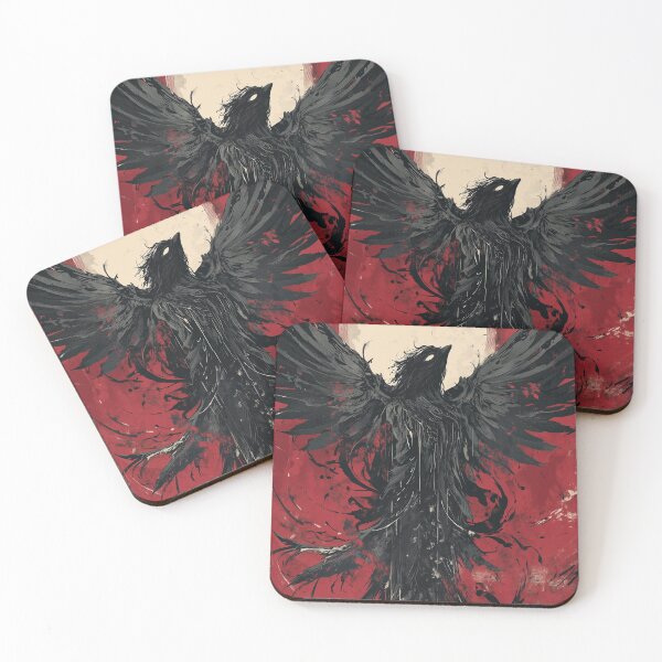 Item preview, Frenzied Raven Deity in Gothic Red designed and sold by Yunari..