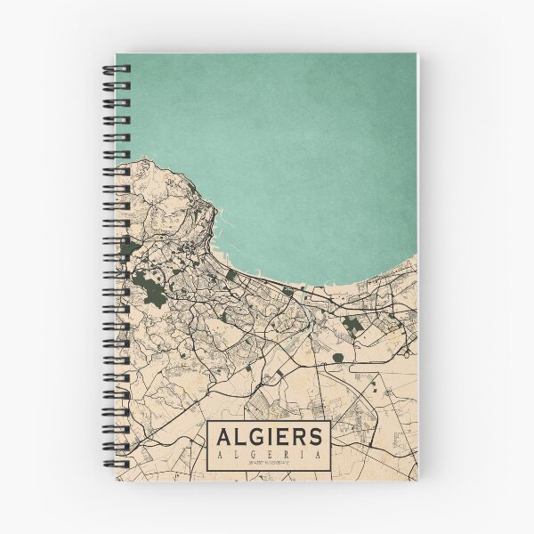 Item preview, Algiers City Map of Algeria - Vintage designed and sold by deMAP.