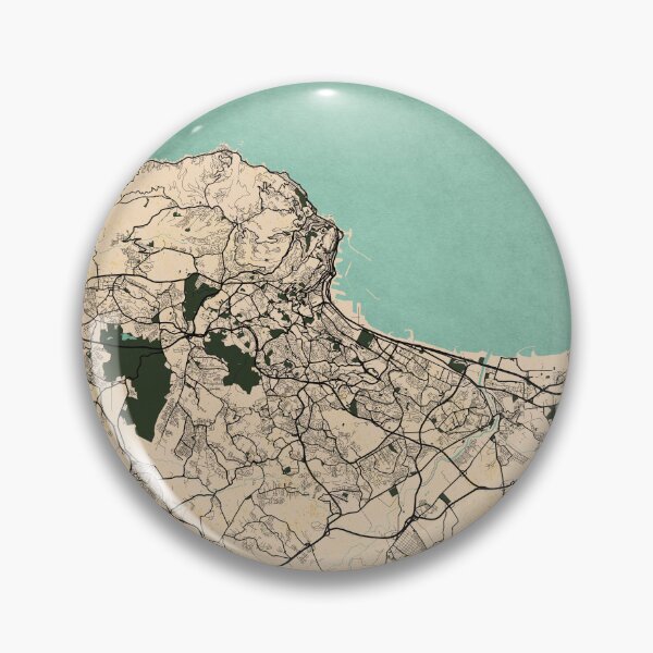 Item preview, Algiers City Map of Algeria - Vintage designed and sold by deMAP.