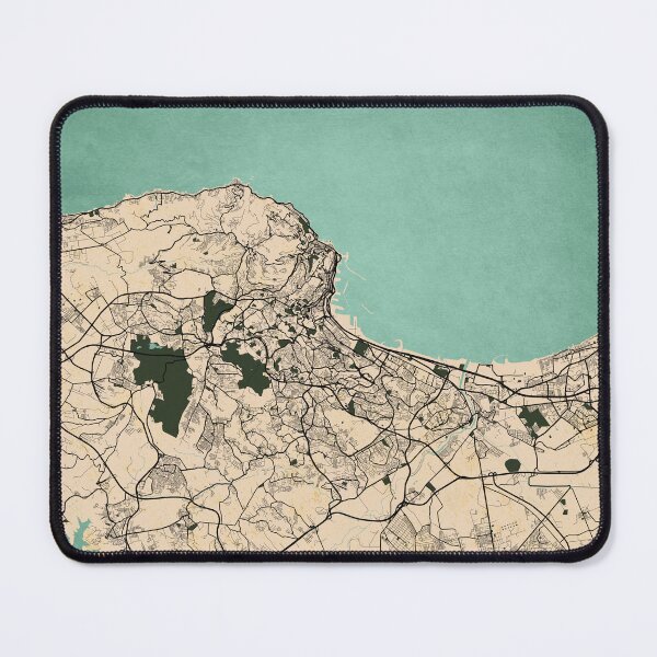 Item preview, Algiers City Map of Algeria - Vintage designed and sold by deMAP.