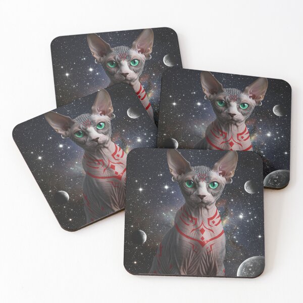 Item preview, Cosmic Tattoo Sphynx Cat designed and sold by Zini-ArtStudio.