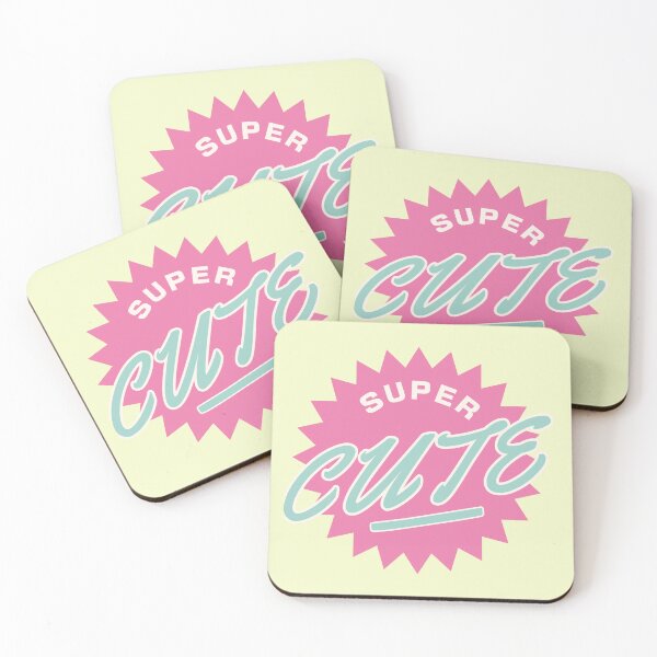 Item preview, Super Cute - Pastel Text Cutecore 80s New Wave designed and sold by The Sticker Bureau.