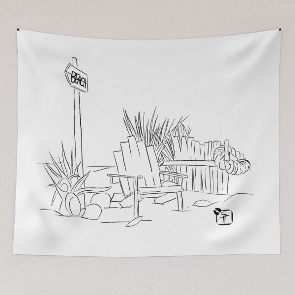 Item preview, Beach Days - Line Art designed and sold by SonneFaunArt.