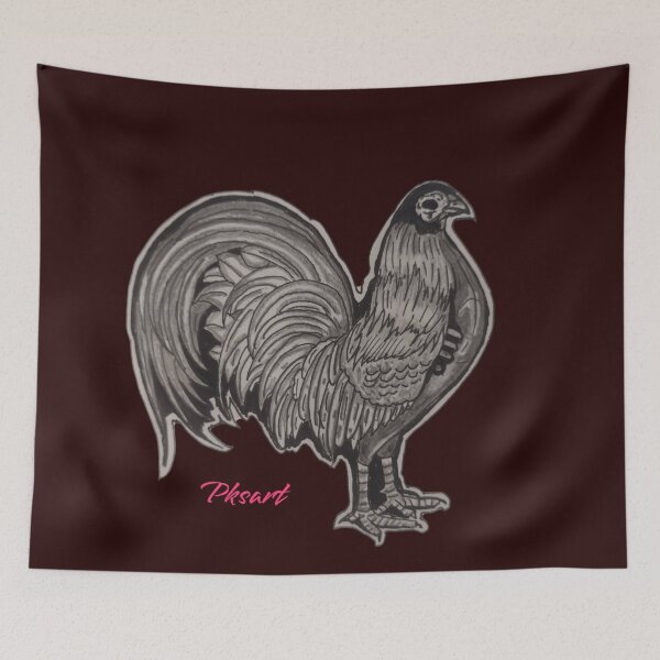 Item preview, fighting rooster death pencil drawing designed and sold by pksart1.